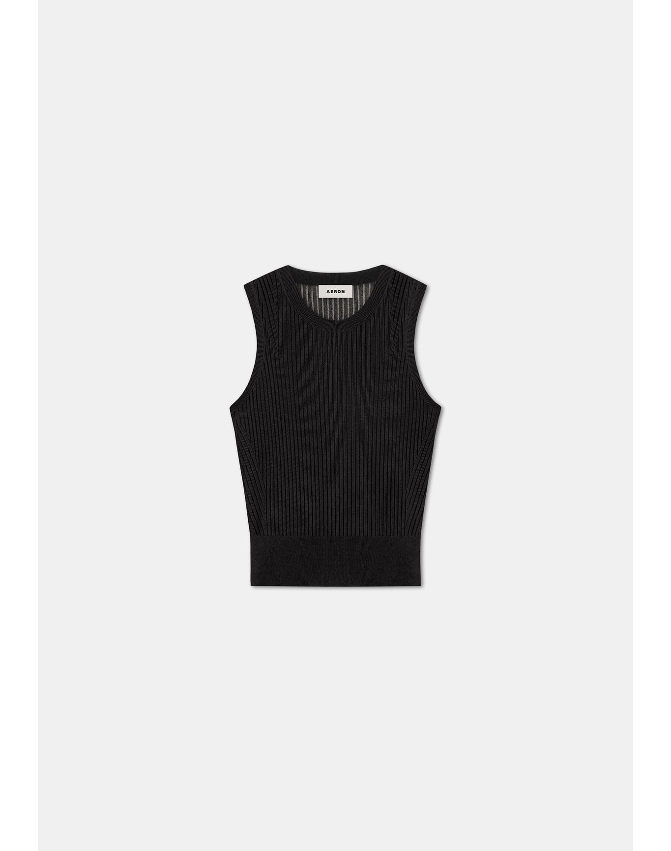Izzy | Ribbed Vest | Black