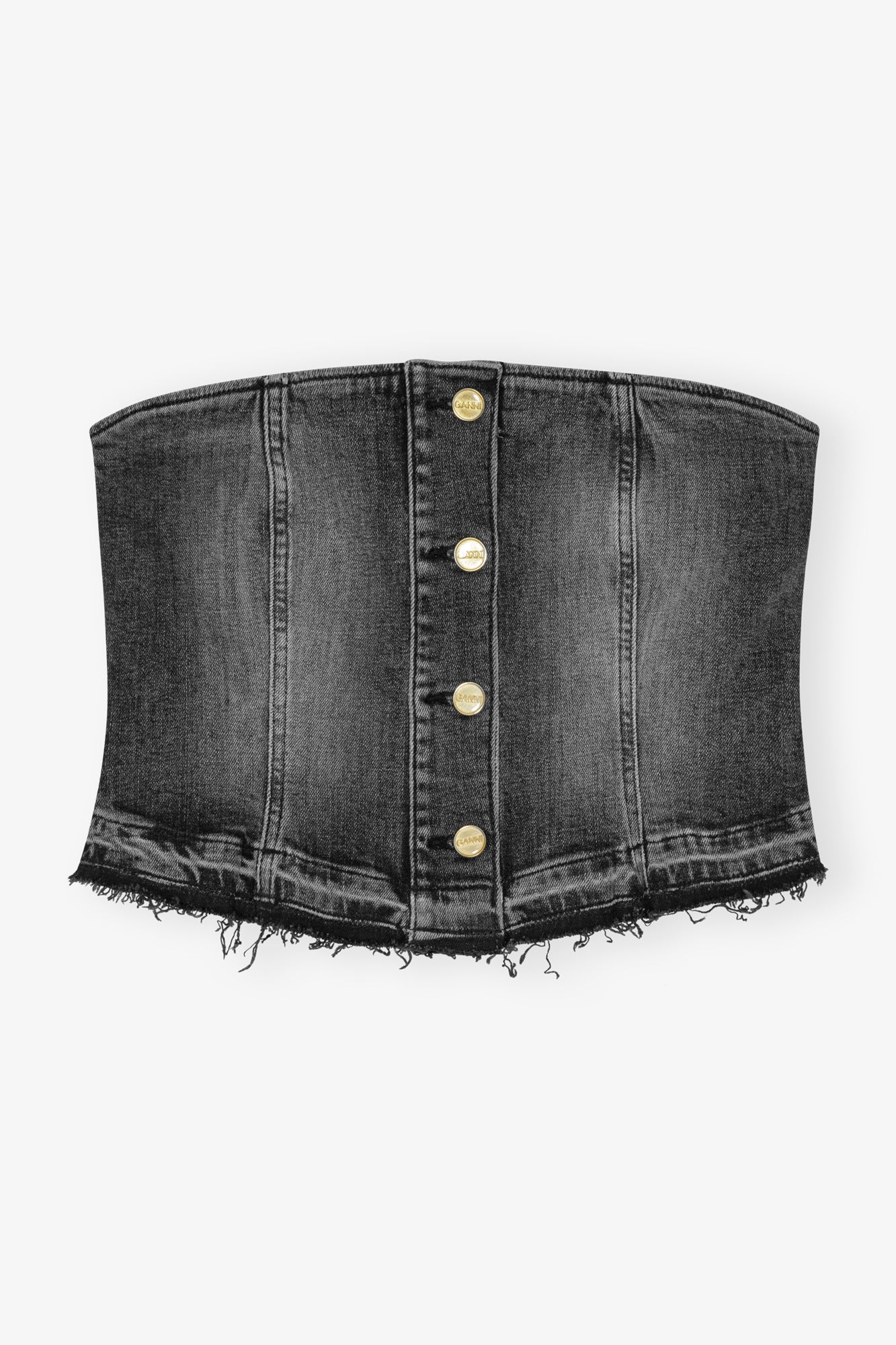 Denim Top | Washed Black/Black