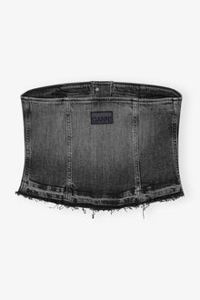 Denim Top | Washed Black/Black
