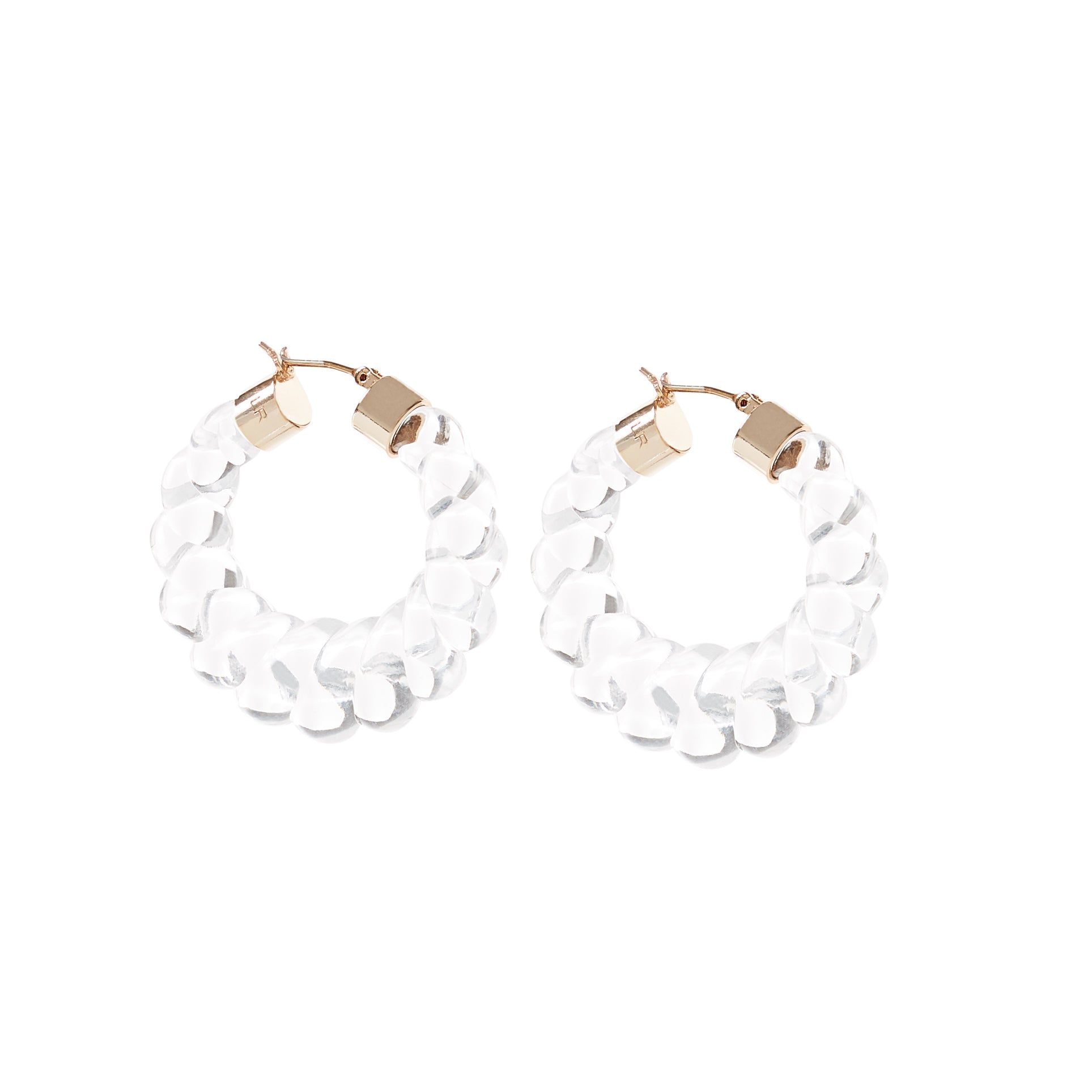 Janis Resin Hoop | Pearl