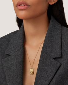 The Virgo Zodiac Pendant Necklace | 14K Gold-Plated Steel