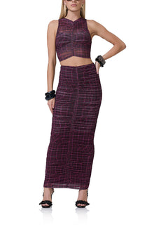 Misha Top | Twisted Plaid