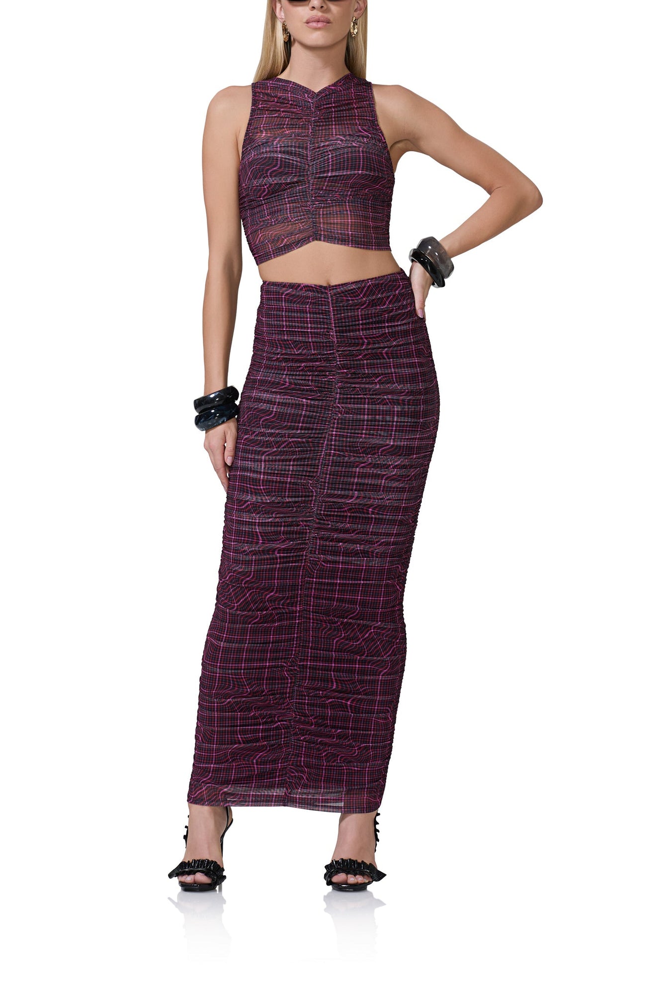 Misha Top | Twisted Plaid