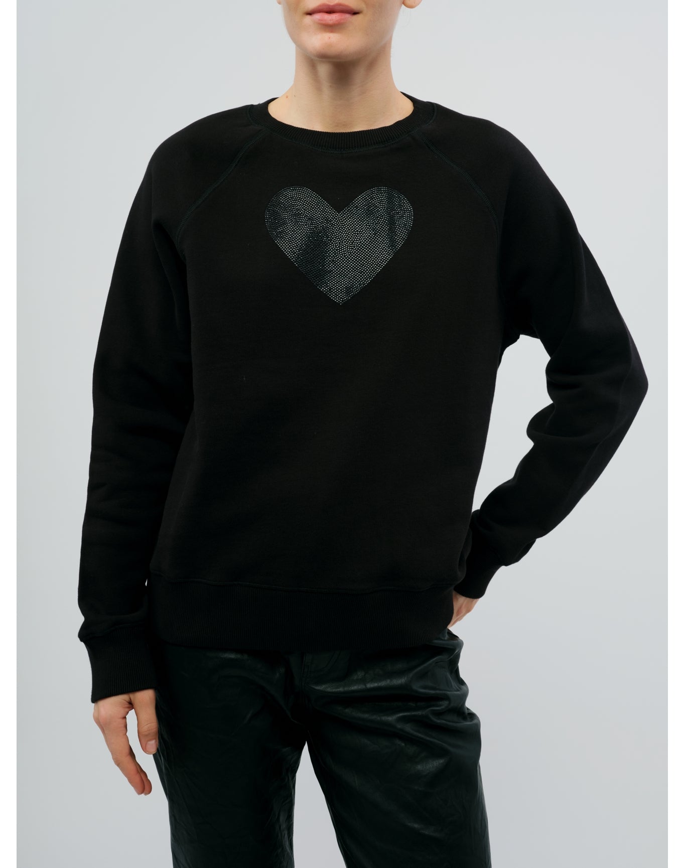 Women | Upper Mo Heart Strass | Black