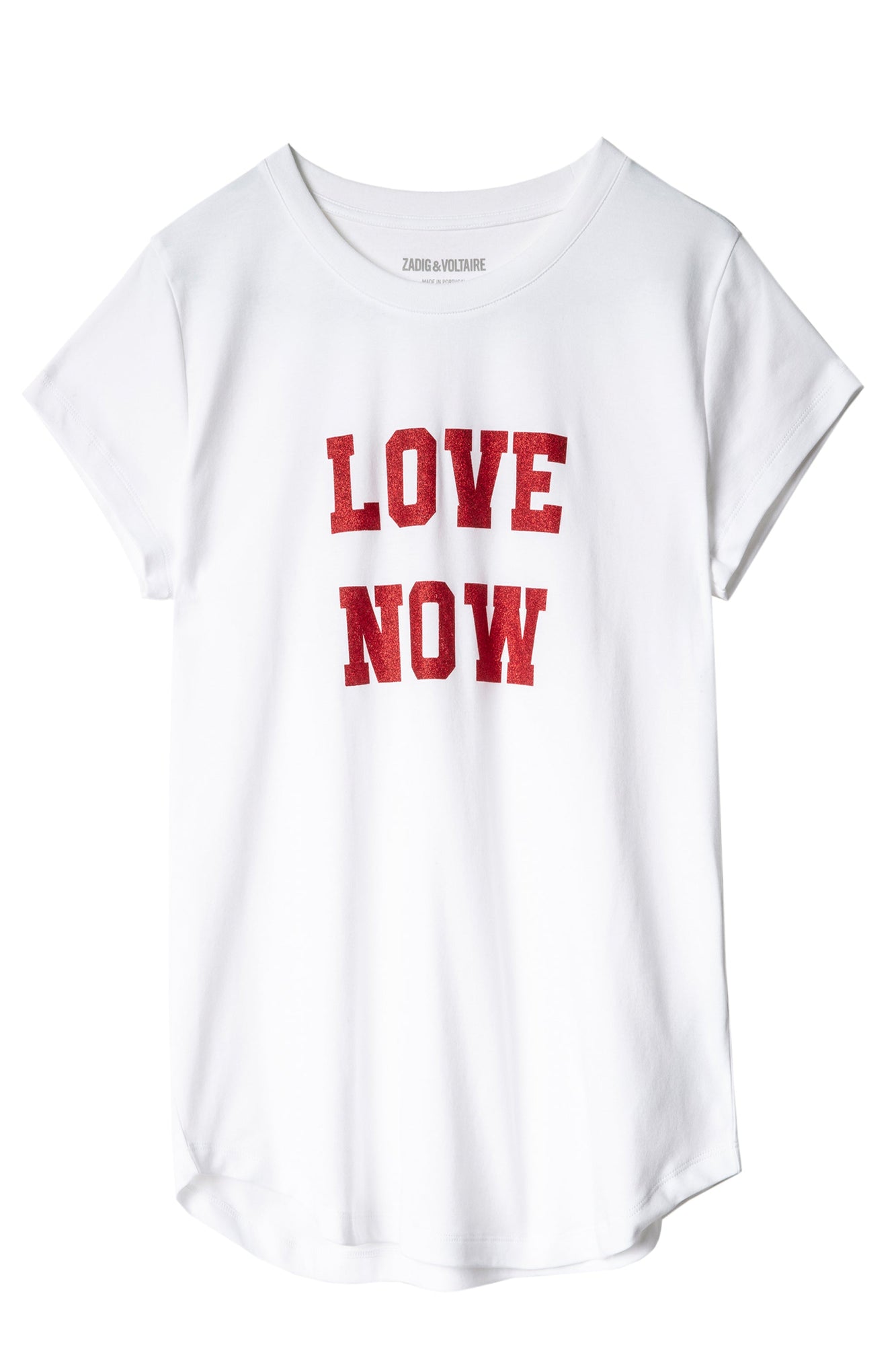 Woop Love Now T-Shirt Print Gl  | White