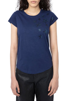 Skinny Rain Stars Strass  | Navy