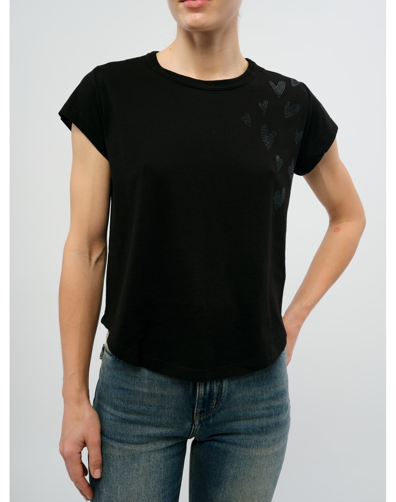 Women | Woop Hc Rain Strass Heart | Black