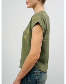 Women | Woop Hc Rain Strass Heart | Used Kaki