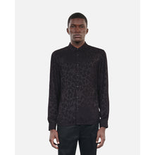 Jacquard Shirt With Hearts | Men | Black