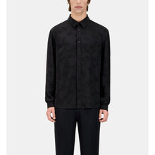 Jacquard Shirt With Palm Trees | Men | Black