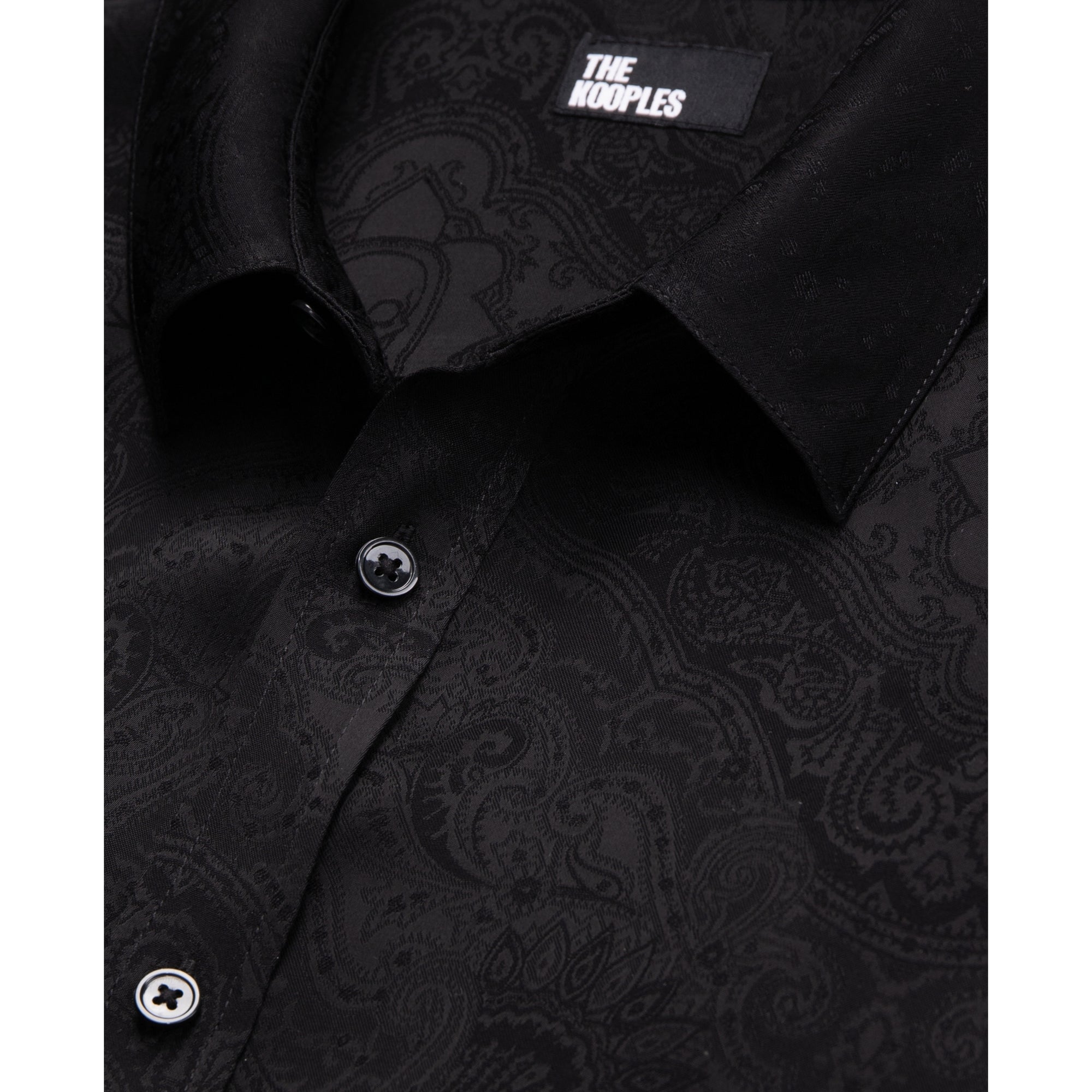 Jacquard Shirt With Skulls | Men | Black