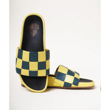 Jaquie Woven Flat Slide Sandal | Checker Butter