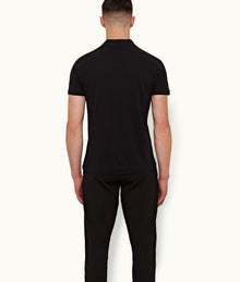 Jarrett Classic Fit Ice Wool Polo Shirt | Black
