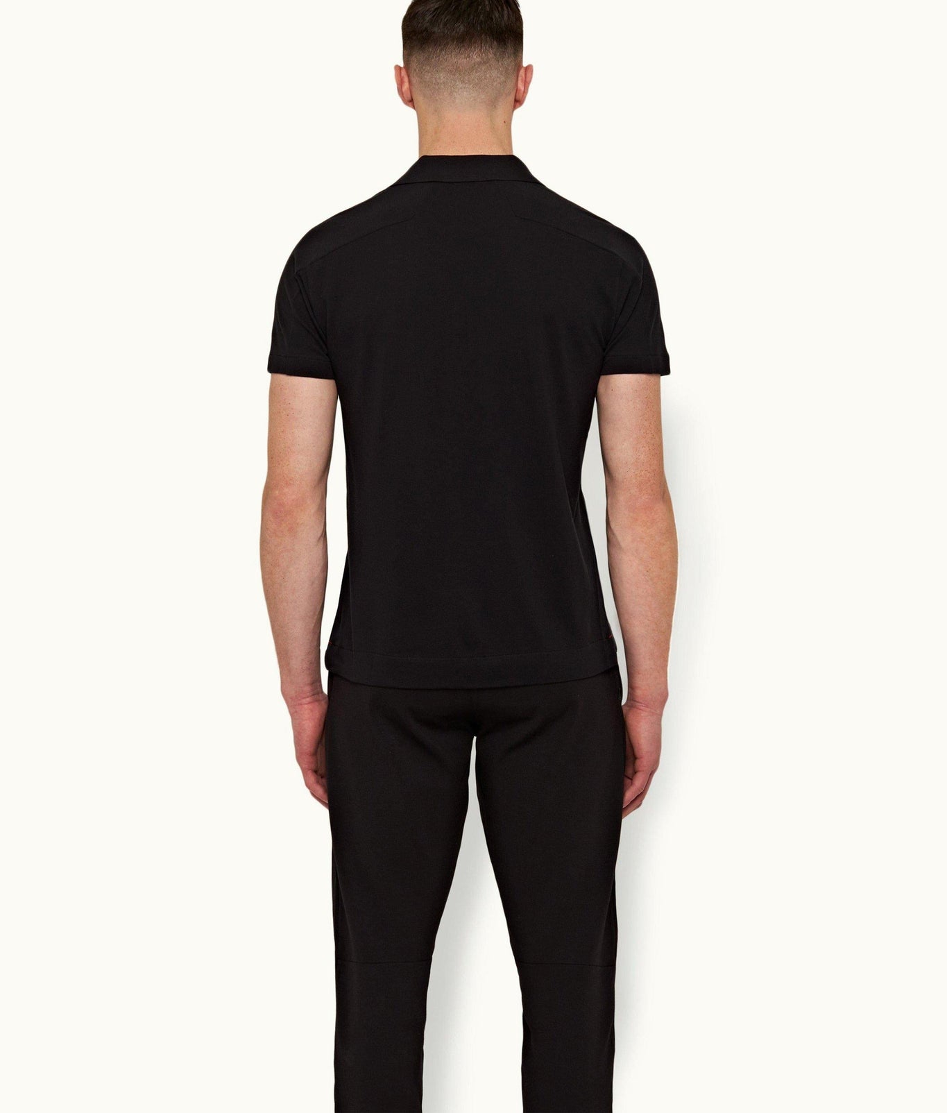 Jarrett Classic Fit Ice Wool Polo Shirt | Black