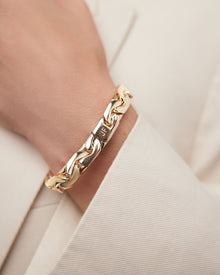 Tribeca Bracelet | Silver & Yellow Gold