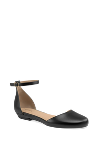 The Jocelyn Flat | Coal Leather