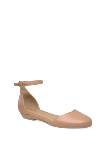 The Jocelyn Flat | Latte Leather