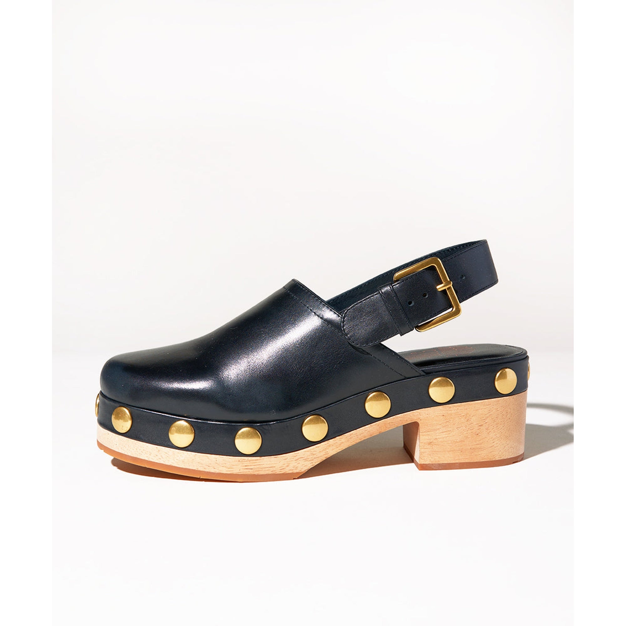 Jona Slingback Low Heel Clog | Black