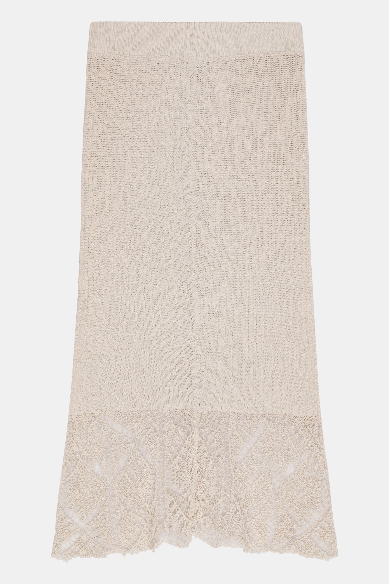 Lace Midi Skirt | Egret