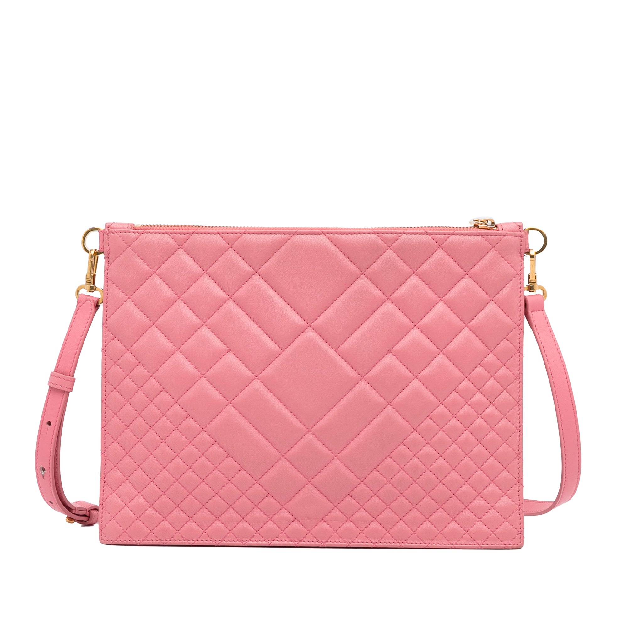 Versace Pre-Owned Quilted Medusa Crossbody | Women | Pink