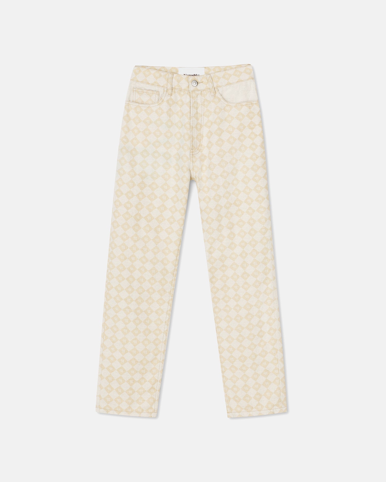 Womens | Kemia Straight Leg Trousers | Natural Monogram