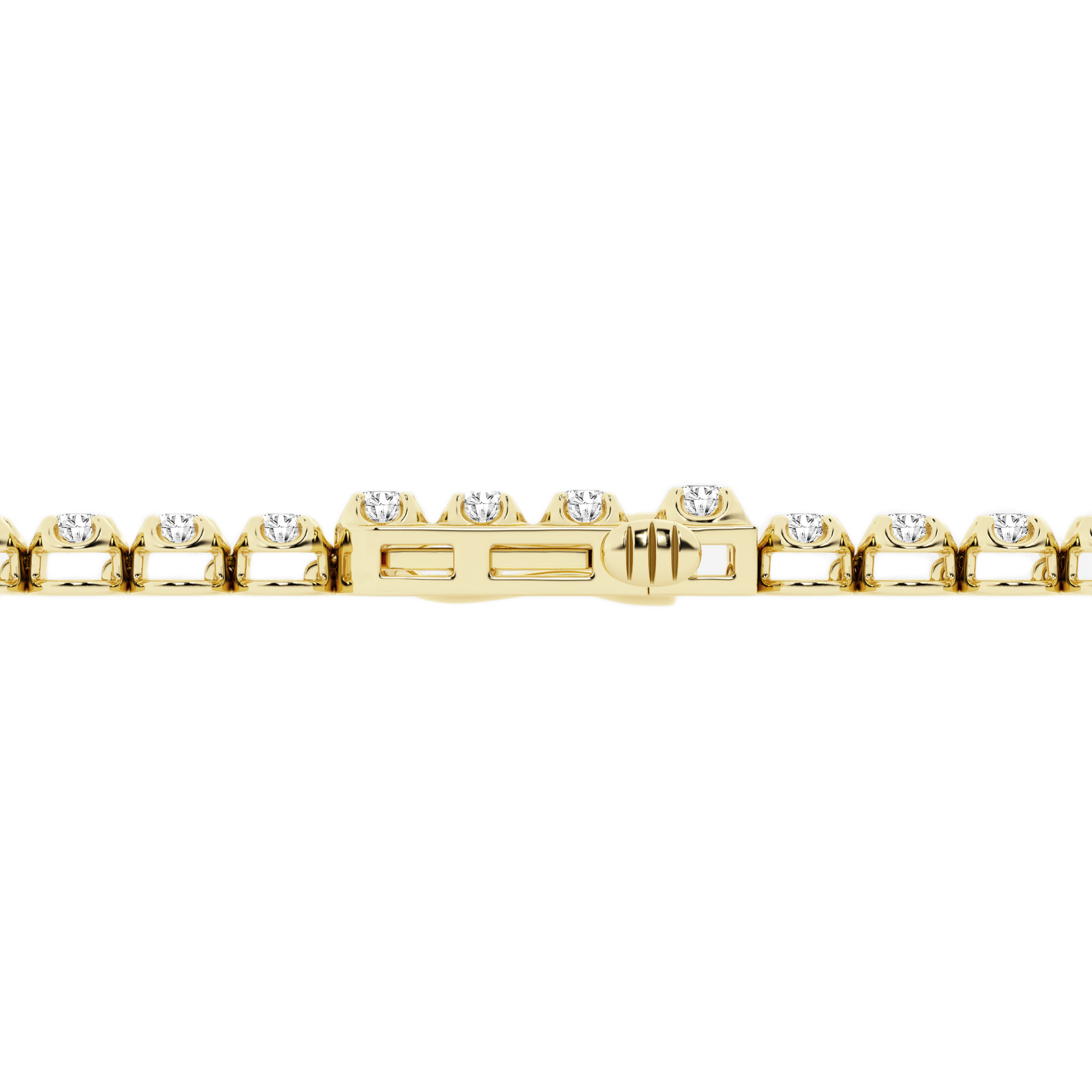 Womens | Tennis Bracelet | 14K Yellow Gold | 2 CTW Round Cut Lab Grown Diamond | E-VS1