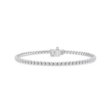 Womens | Tennis Bracelet - III | 14K White Gold | 3 CTW Round Cut Lab Grown Diamond | F-VS2