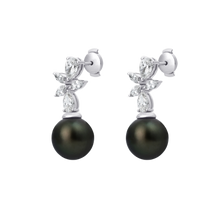 Womens | Drop Earrings | 14K White Gold | 2 CTW Pear Cut Lab Grown Diamond | F-VS