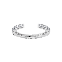 Womens | Wedding Band | 14K White Gold | 1 CTW Emerald Cut Lab Grown Diamond | F-VS2