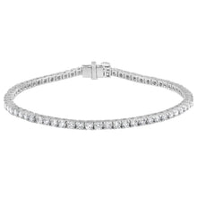Womens | Tennis Bracelet - II | 14K White Gold | 5 CTW Round Cut Lab Grown Diamond | F-VS