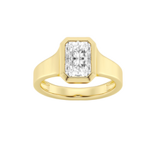 Womens | Solitaire Engagement Ring | 14K Yellow Gold | 2 CTW Radiant Cut Lab Grown Diamond | E-VS1