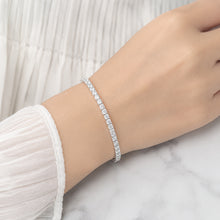 Womens | Tennis Bracelet | 14K White Gold | 8.25 CTW Round Cut Lab Grown Diamond | F-VS