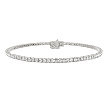 Womens | Tennis Bracelet | 14K White Gold | 2 CTW Round Cut Lab Grown Diamond | F-VS2