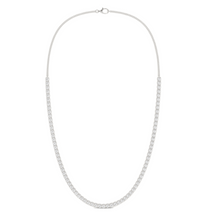 Womens | Tennis Necklace | Sterling Silver | 5 CTW Round Cut Lab Grown Diamond | G-SI