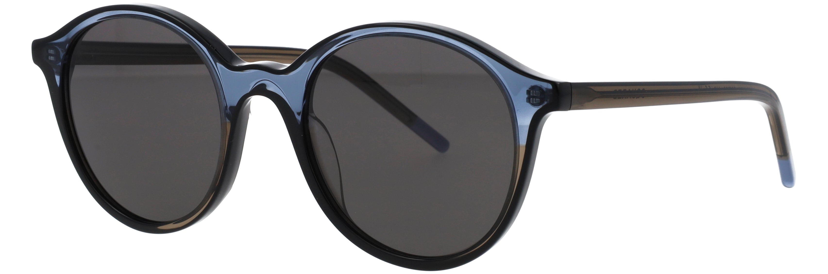 Unisex | Squared Round Sunglasses | Blue Lens | Blue
