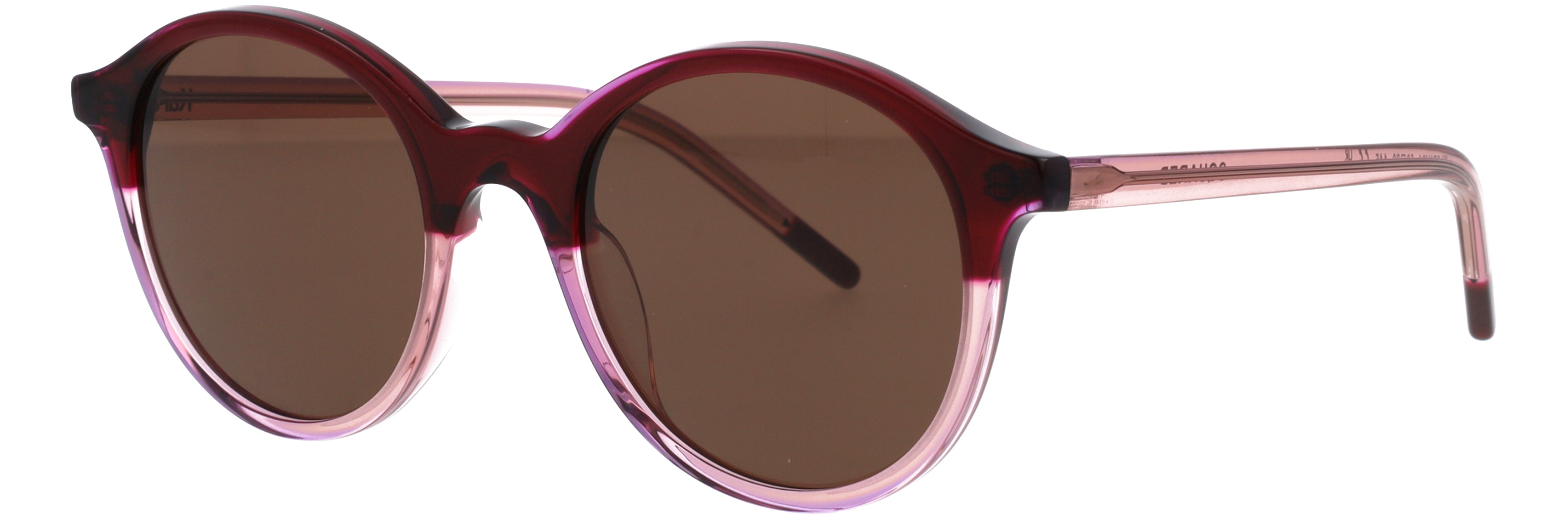 Unisex | Squared Round Sunglasses | Violet Lens | Violet