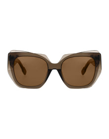 Womens | Lamina Square Sunglasses | Brown Lens | Brown