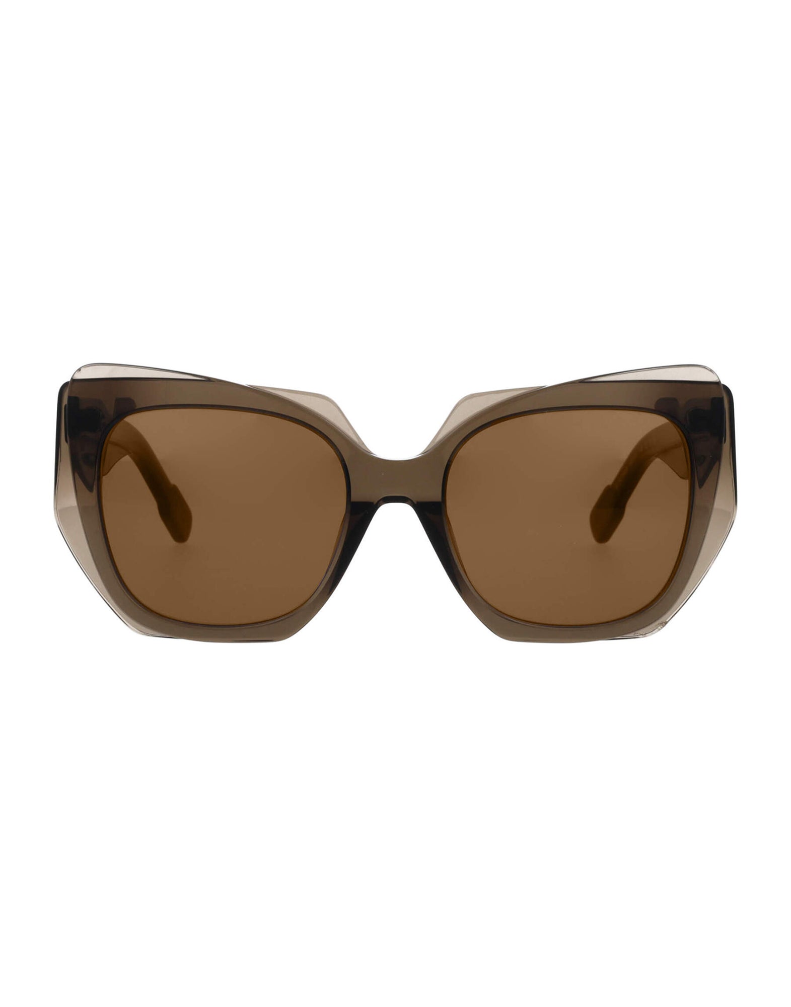 Womens | Lamina Square Sunglasses | Brown Lens | Brown