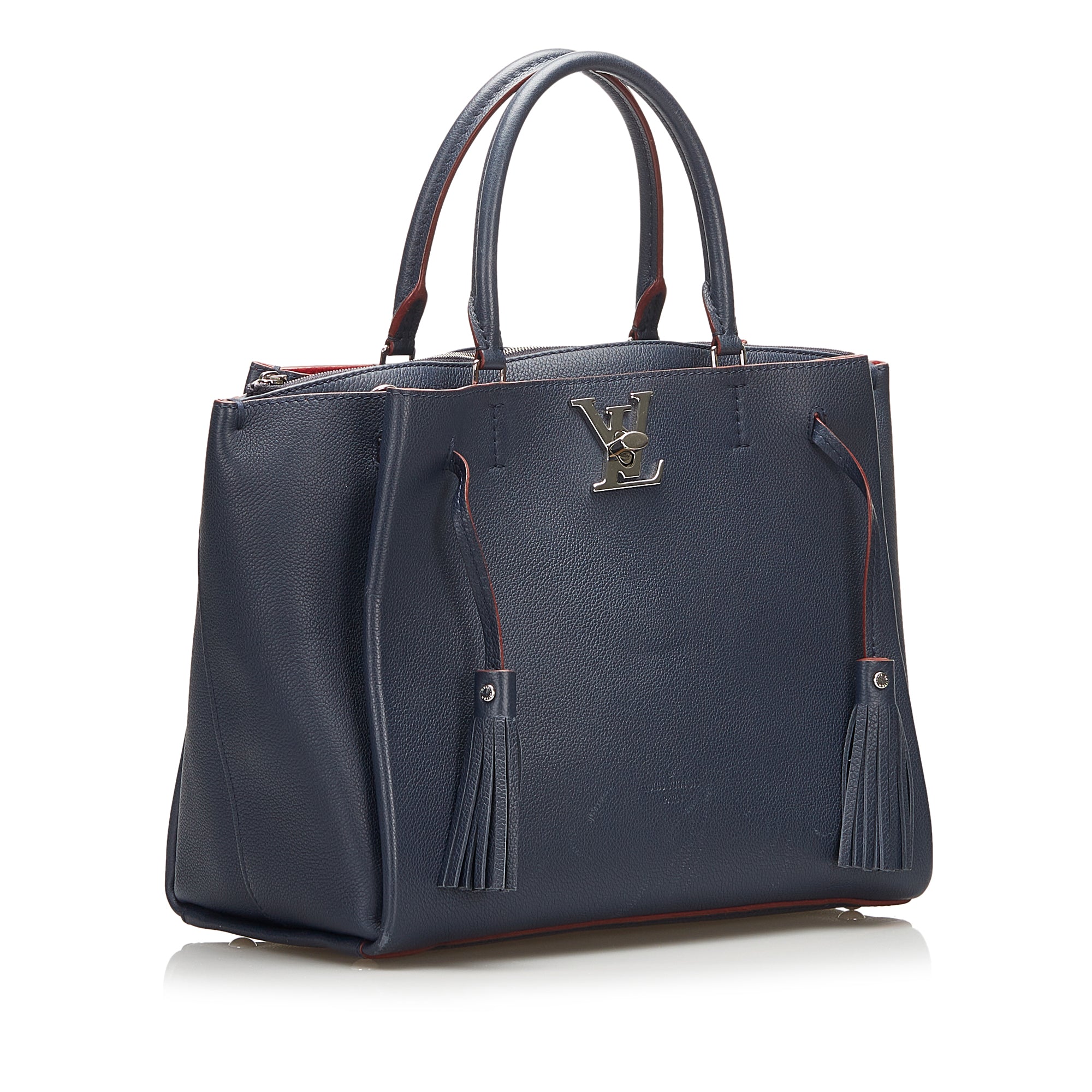 Louis Vuitton Pre-Owned Leather Lockmeto | Women | Blue x Navy