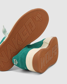 Mens | Kray Hairy Cow Suede Sneaker | Forest Green