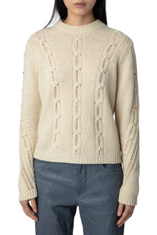Morley We Cable Sweater | Vanilla