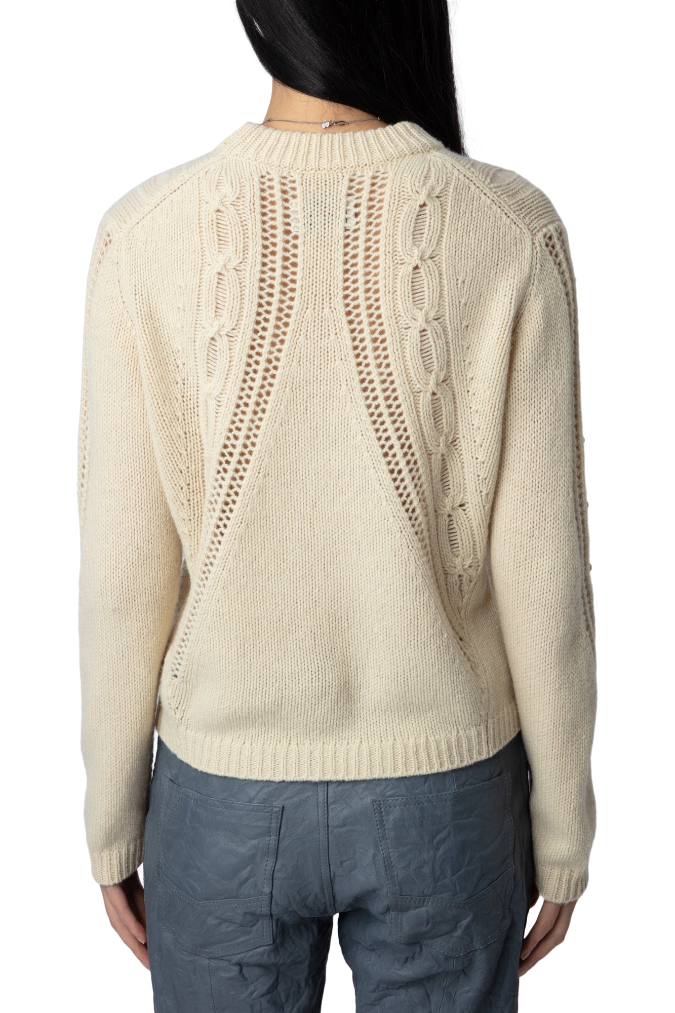 Morley We Cable Sweater | Vanilla