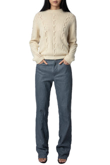 Morley We Cable Sweater | Vanilla