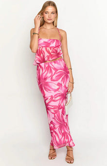 Karla Floral Maxi Skirt | Pink