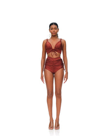 Karo Bikini Top | Chocolate