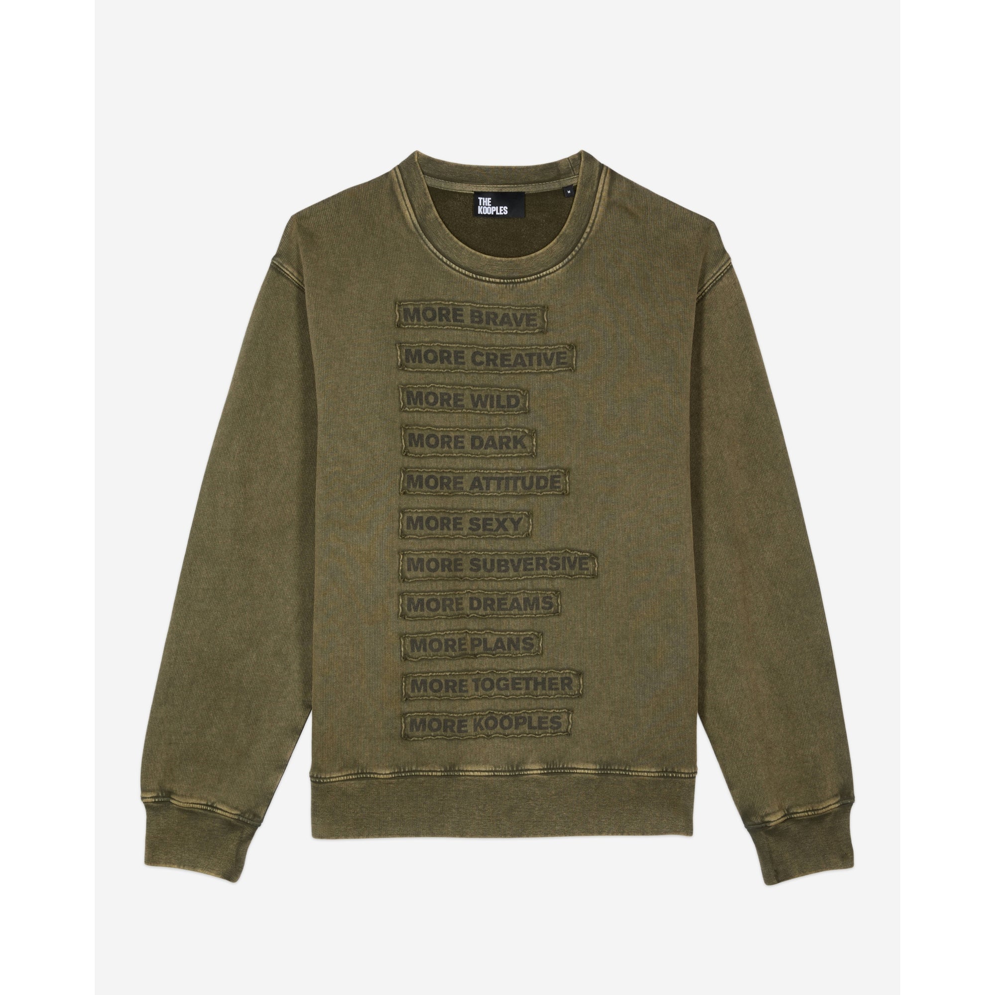 Khaki Patch Sweatshirt | Men | Olive Night