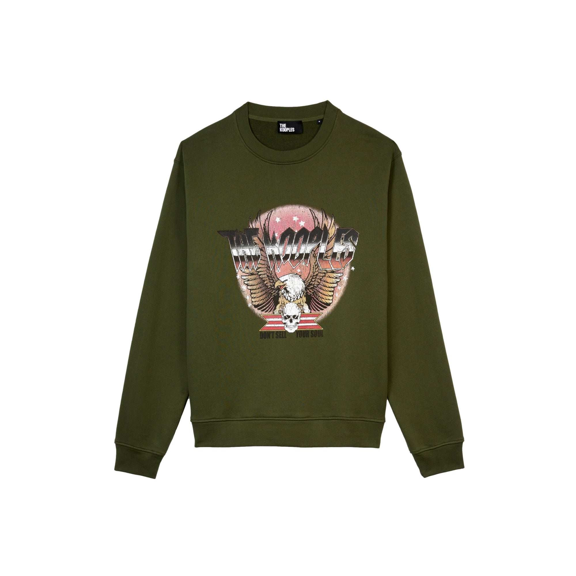 Sweatshirt With Rock Eagle Serigraphy | Men | Khaki