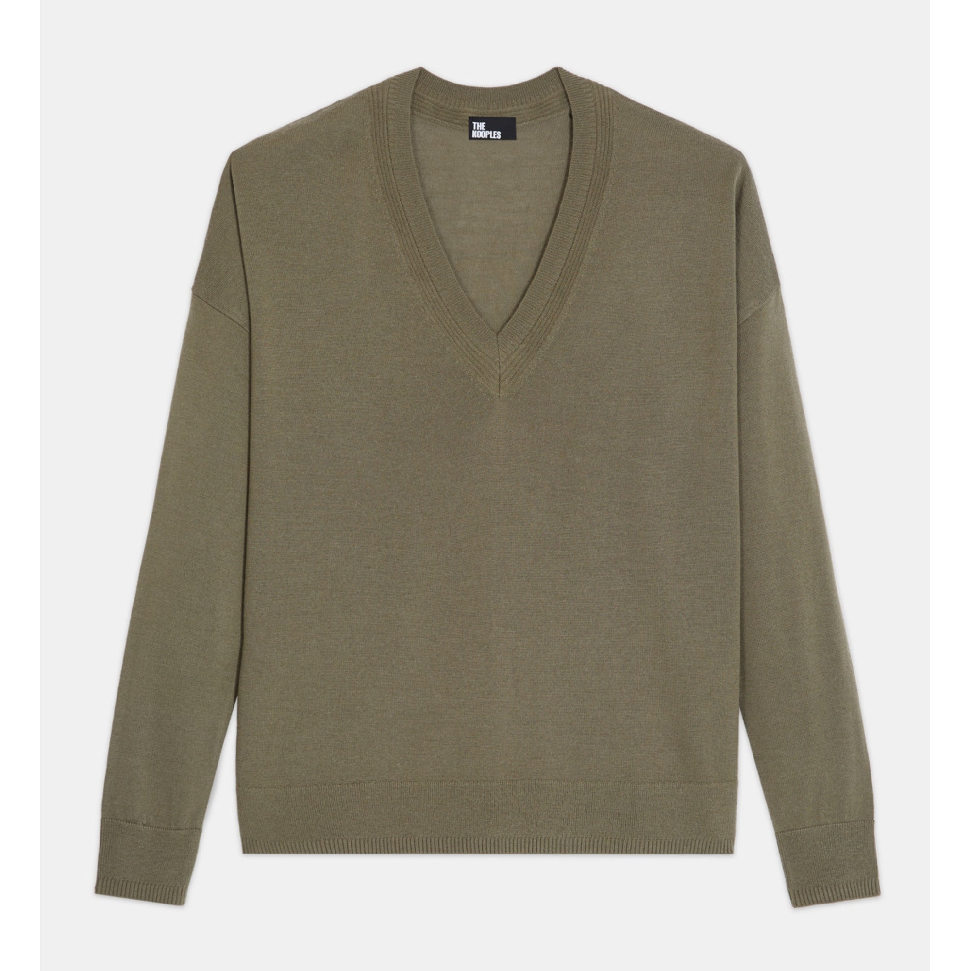 Khaki Wool Sweater | Women | Algue