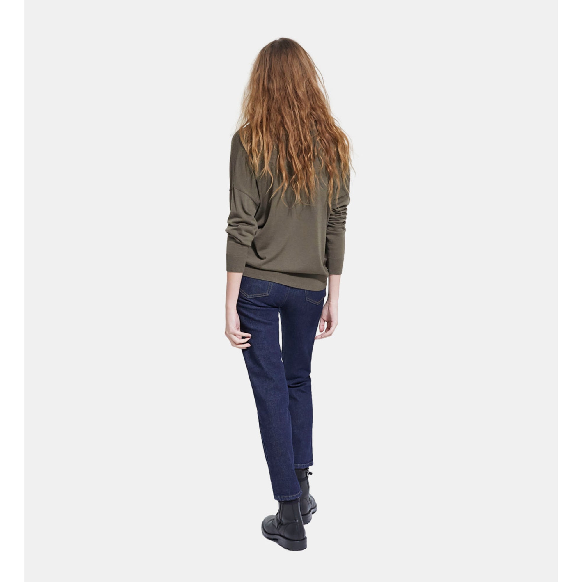 Khaki Wool Sweater | Women | Algue