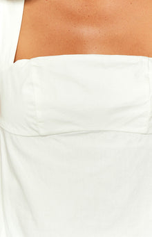 Kira Tie Back Top | White